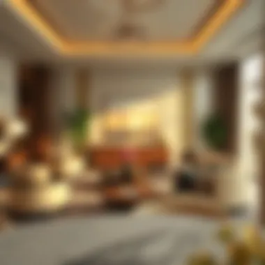 Elegant Interiors of The Lana Dorchester Sophisticated interior living space within The Lana Dorchester, highlighting modern furnishings