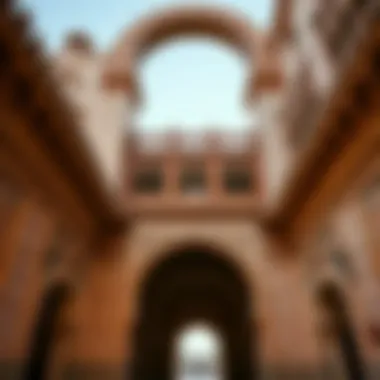 Intricate architectural details of the oldest building, highlighting traditional craftsmanship and design elements.