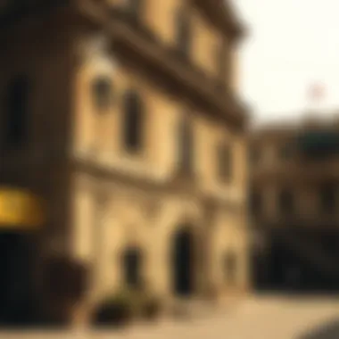 An old photograph capturing the building during its early years, reflecting the historical context of its construction.