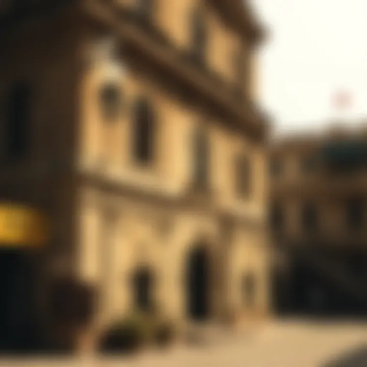 An old photograph capturing the building during its early years, reflecting the historical context of its construction.