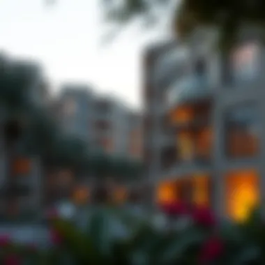 Residential Developments in Al-Jadaf Luxurious residential developments in Al-Jadaf highlighting architectural diversity.