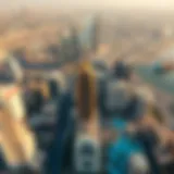 A stunning aerial view of Dubai's skyline showcasing luxury properties.