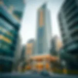 Modern Architectural Marvel of Square Tower Exterior view of the Square Tower showcasing modern architecture