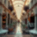 Architectural detail of Tips 'n Toes Springs Souk