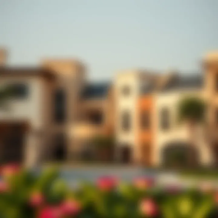 Diverse residential options available in Townsquare Al Qudra, highlighting various architectural styles