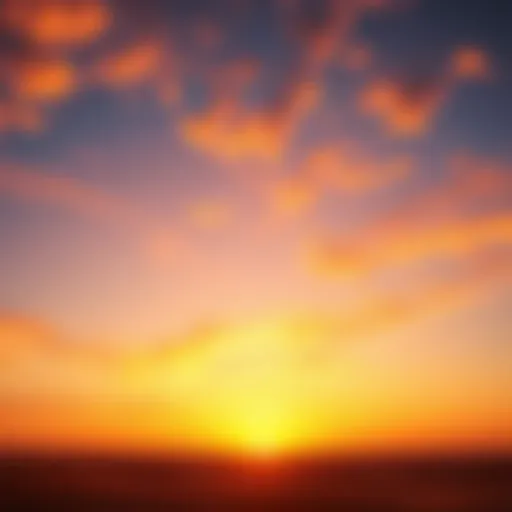 Breathtaking view of the UAE desert landscape under a vivid sunset