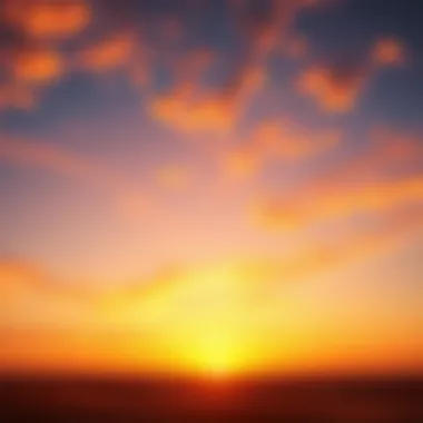 Desert Sunset in the UAE Breathtaking view of the UAE desert landscape under a vivid sunset
