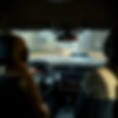 Driving test scenario in UAE