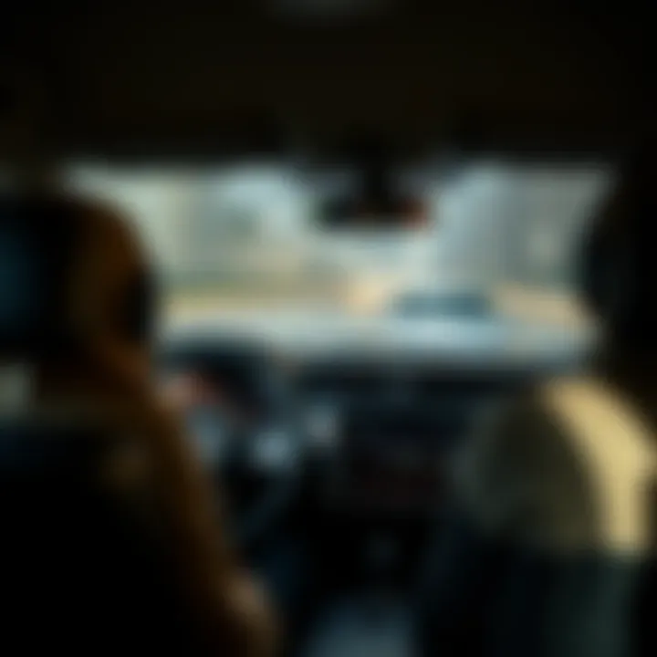 Driving test scenario in UAE
