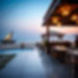 A stunning view of a beachfront restaurant in Umm Suqeim