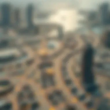 Map illustrating the strategic location of Al Maktoum City within Dubai