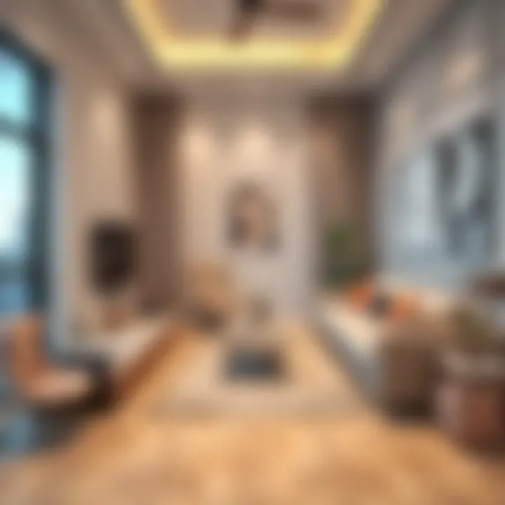 Contemporary Shared Living in Dubai Modern shared living space showcasing contemporary furnishings in Dubai