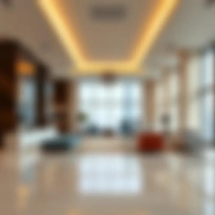 Modern amenities within the Burj Daman Office Tower