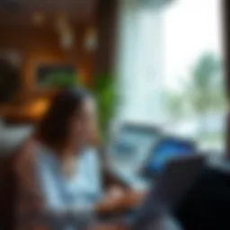 Couple discussing visa options