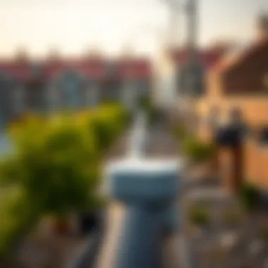 Visual representation of utility connections for properties