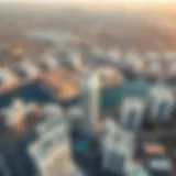 Aerial view of Deyaar Amalia and surrounding Dubai skyline