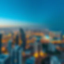 Aerial view of Dubai skyline showcasing freehold properties