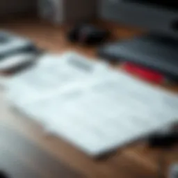 Freelancer visa paperwork on a desk
