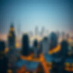 A stunning skyline view of Dubai showcasing high-rise buildings