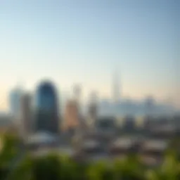 Dubai skyline showcasing luxury properties