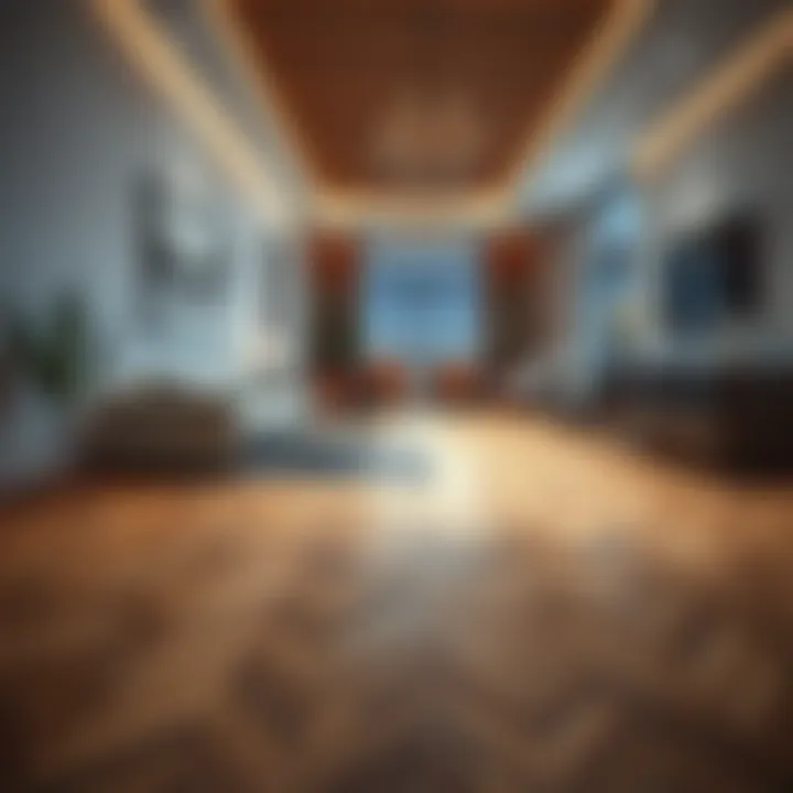 Trends in interior design featuring parquet flooring in Dubai