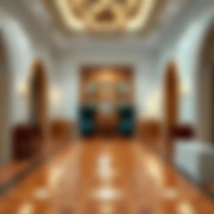 Luxurious parquet flooring showcasing intricate patterns