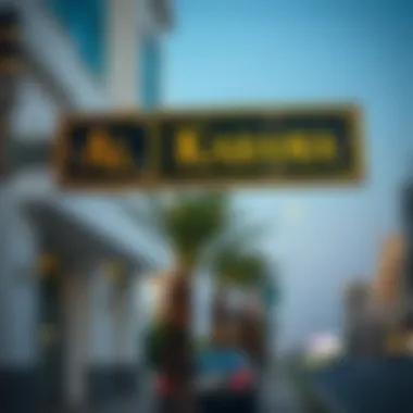 Signage of Al Karama Postal Code Postal code sign in Al Karama
