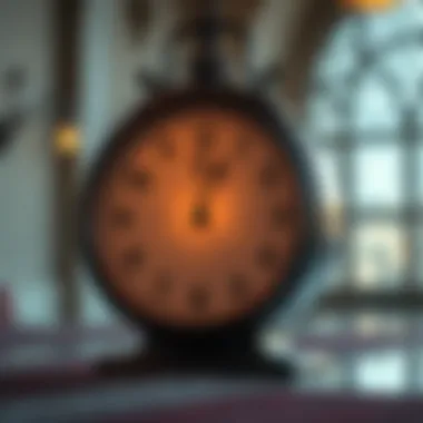 Timing and Prayer during Ramadan A clock highlighting prayer times during Ramadan