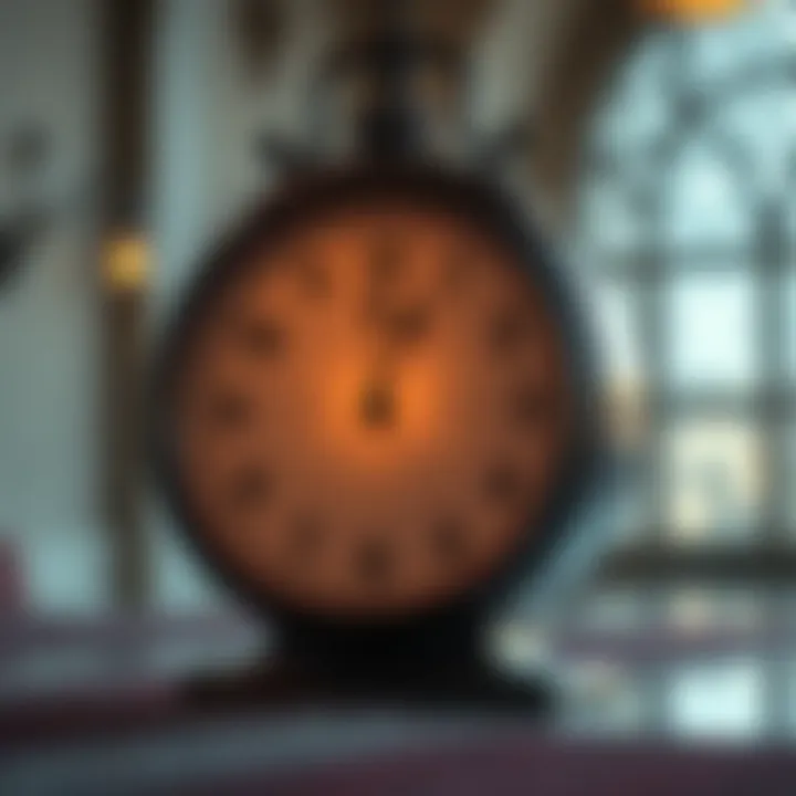 Timing and Prayer during Ramadan A clock highlighting prayer times during Ramadan