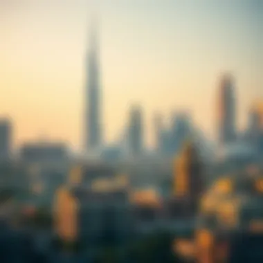 Overview of Dubai skyline showcasing luxury properties