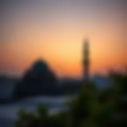 A tranquil dawn illustrating the time of Suhoor