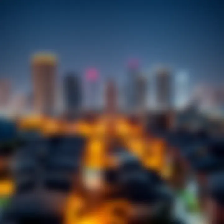 Dubai skyline showcasing residential areas