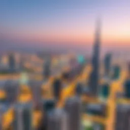 Overview of Dubai skyline showcasing modern architecture