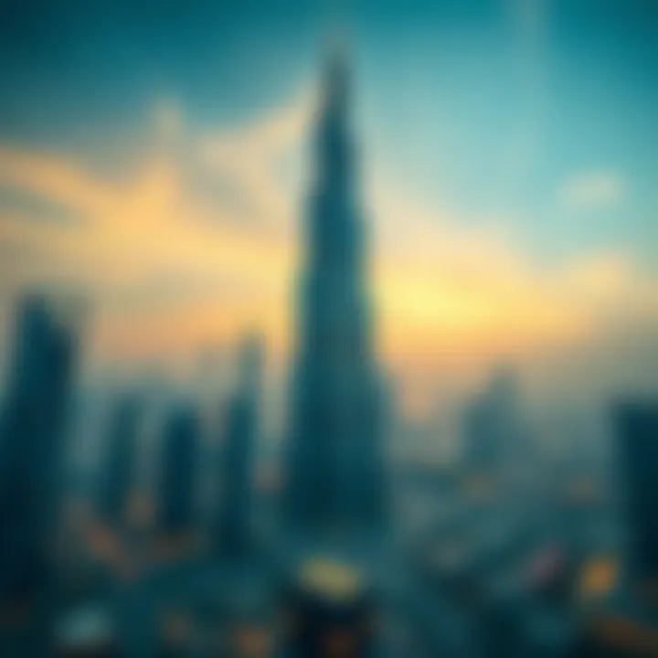 Financial graph depicting the investment and returns associated with Burj Khalifa