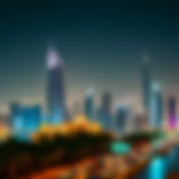 A vibrant skyline of Dubai showcasing luxury real estate