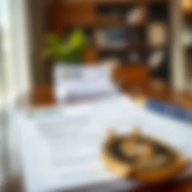 A close-up of important documents required for applying for a residence permit in Dubai.