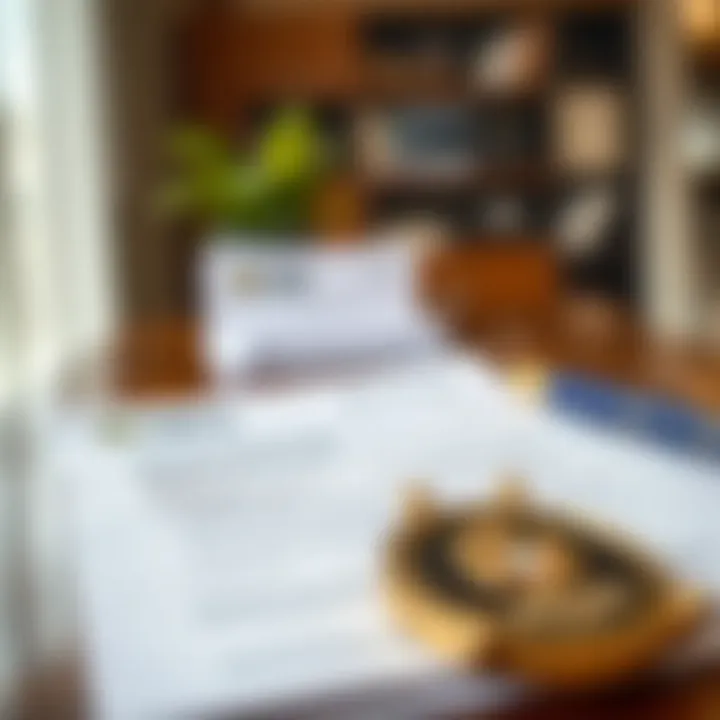 A close-up of important documents required for applying for a residence permit in Dubai.