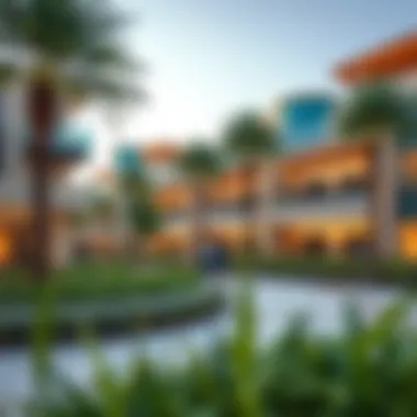 Vibrant community life at Vida Dubai Creek Harbour with lush landscapes