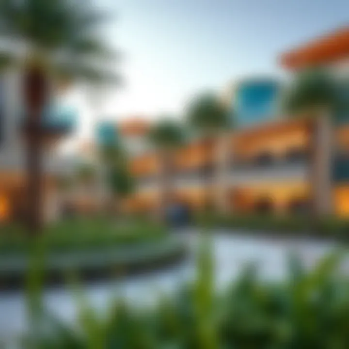 Vibrant community life at Vida Dubai Creek Harbour with lush landscapes