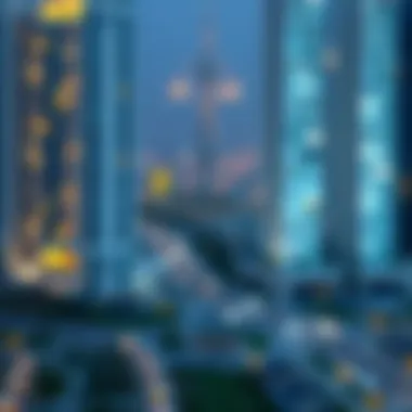 A map highlighting Villanova's strategic location in Dubai