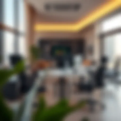 Virtual office setup in UAE showcasing modern workspace