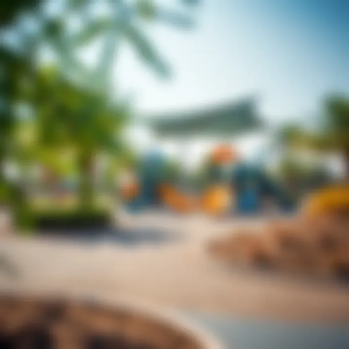 Modern playground facilities in Al Reem Central Park