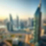 Aerial view of VYB Business Bay skyline