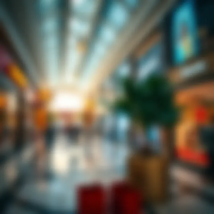 Vibrant Shopping Atmosphere at Wafi Mall Interior view of Wafi Mall illustrating the vibrant shopping atmosphere
