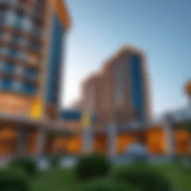 Architectural Marvel of Westwood Grande Stunning architectural façade of Westwood Grande showcasing modern design