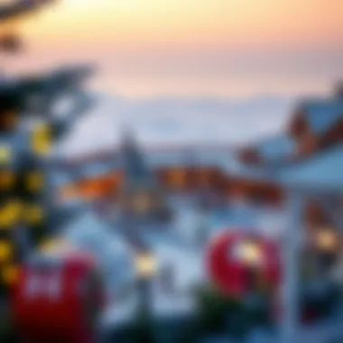 Breathtaking view of a winter-themed attraction in the UAE