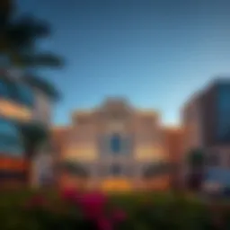 Stunning view of Zabeel Plaza showcasing its architectural design.